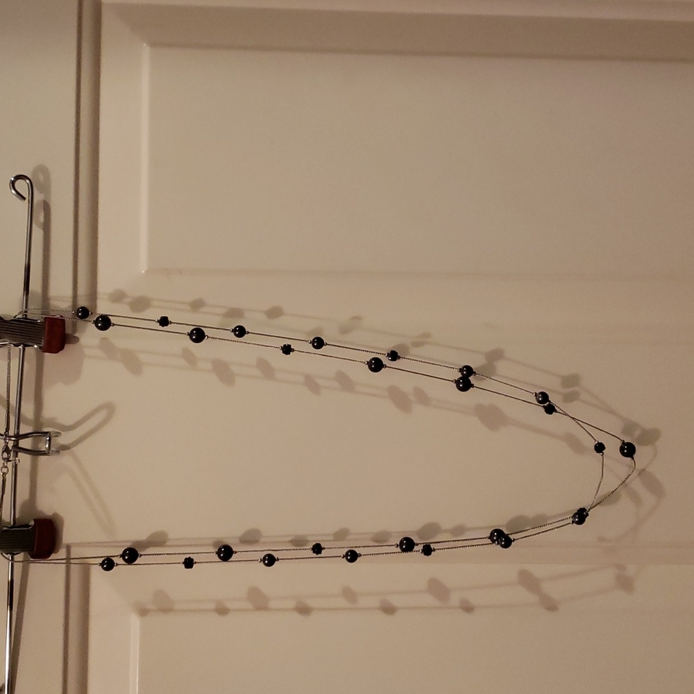 Charcoal Beaded Necklace